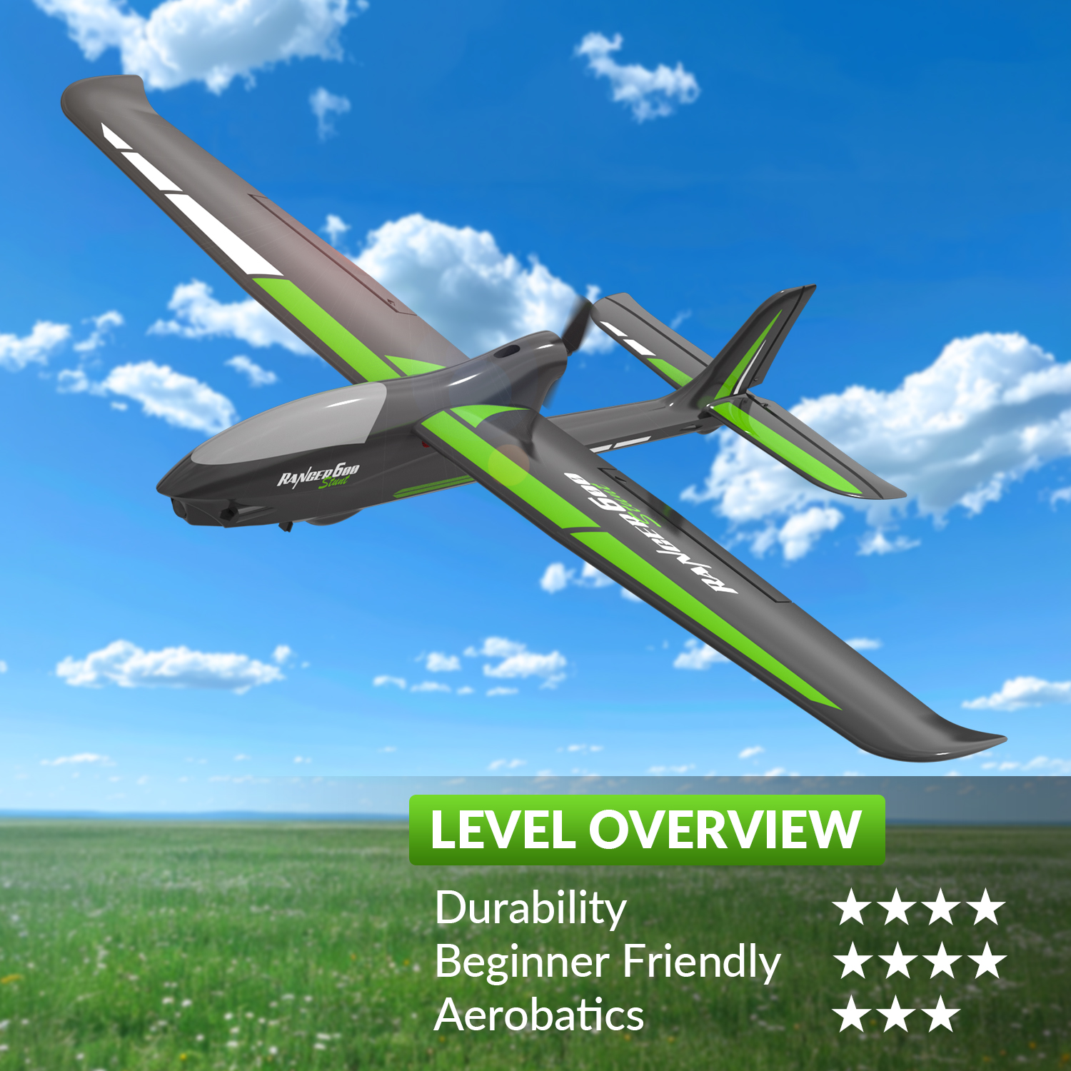 Rc Hobby Plane - Радиоуправляемый самолет Volantexrc Ranger600, 2,4 ГГц,